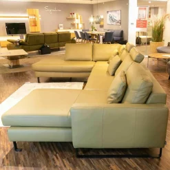 Polstergarnitur SW Timeless Dickleder Torero Oliv