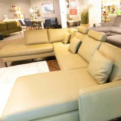 Polstergarnitur SW Timeless Dickleder Torero Oliv