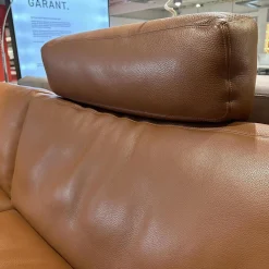 Polstergarnitur XC Leder N Tabac Nature 850 Braun mit Kopfstütze