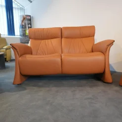 Polstergruppe 4895 Caprice Leder 24 Longlife Camel Braun Füße Schwarz