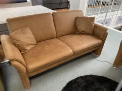 Polstergruppe 81056 Stoff Gringo 09 Cognac Braun Füße Metall Chrom Inklusive Sessel Und Elektrische Funktionen