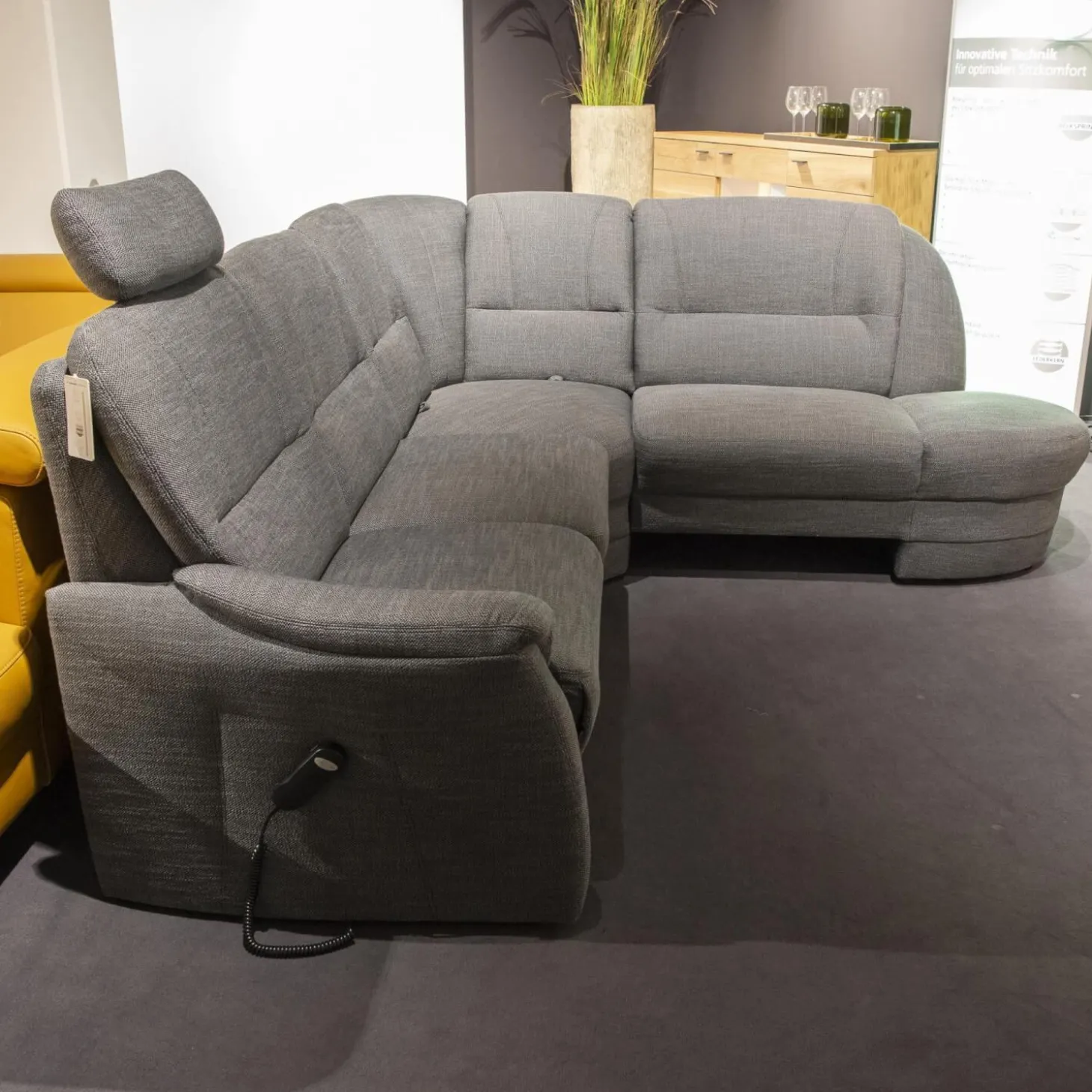 Polstergruppe Aalen Stoff 6008 Lavado Fresh 8 Farbe Ebenholz Mit Relaxfunktion