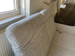 Polstergruppe Chiemsee Stoff Camo Granit Grau Fuß Metall Schwarz Mit Elektrischer Sitztiefenverstellung Und Relaxfunktion