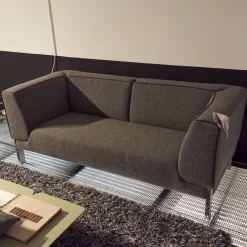 Polstergruppe Lobby Stoff 9400 Clip Grau Naht Keder 80293 Rio Anthrazit Füße Vierkant Chrom