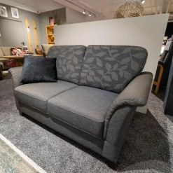 Polstergruppe Lux Medico 840 Bezug Korpus Stoff 165 30 Grau Rückenkissen 164 30 Grau Holzfuß Buche Wengefarbig Inklusive Sofakissen