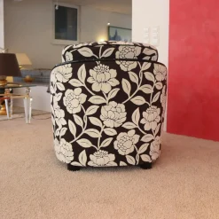 Polstergruppe Metropolitan Stoff Hellbeige Schwarz Halbrundsofa Mit 2 Sesseln