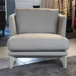 Polstergruppe Mit Sofa Und 2 Sesseln Polo Stoff Grau Gestell Esche Wengefarbig