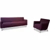 Polstergruppe Rooby Stoff 4 83290 Villa 90 Violett mit Sessel