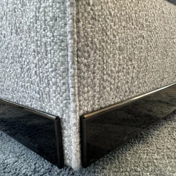 Polstergruppe West Stoff Fisher 10 Ghiacciol Grau Inklusive Tischelement Und Kissen