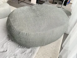 Pouf Friz Bezug Stoff Tesis Dunkelgrau