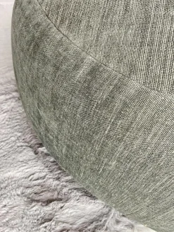 Pouf Friz Bezug Stoff Tesis Dunkelgrau