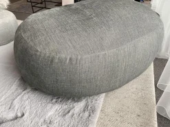 Pouf Friz Bezug Stoff Tesis Dunkelgrau