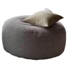 Pouf Frizzino Bezug Stoff Frise 01 Beige Grau Ohne Dekokissen