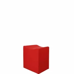 Pouf Snake Rot mit Styroporkern und PU-Schaummantel