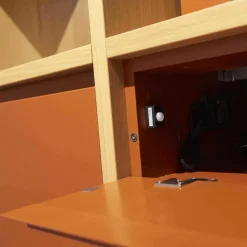 Raumteiler Axor-S Eiche Sand Lack Ziegelrot