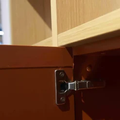 Raumteiler Axor-S Eiche Sand Lack Ziegelrot