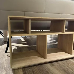 Raumteiler Regal Cubus 05 Eiche Weißöl Mit Beidseitiger Kippsicherung