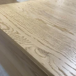 Raumteiler SE7000 Lack Weiß Front Balkeneiche Natur Korpus Wildeiche