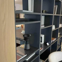 Raumteilerregal Studimo Lack Matt Anthrazit Fronten Lack Matt Curry Eiche Furnier