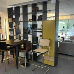 Raumteilerregal Studimo Lack Matt Anthrazit Fronten Lack Matt Curry Eiche Furnier