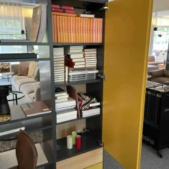 Raumteilerregal Studimo Lack Matt Anthrazit Fronten Lack Matt Curry Eiche Furnier