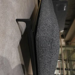 Recamiere Daybed Liv Smart Stoff Graublau mit Kissen