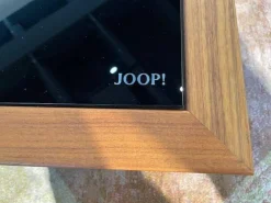 Recamiere LR 007 8151 Leder 24 Longru Brown Braun Füße Hochglanz Poliert Inklusive Holzablage Und Tischhocker