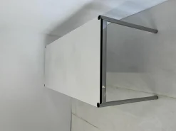 Rechtecktisch 175x75 USM-Haller Kunstharz Perlgrau Gestell Verchromt