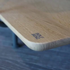 Regal 931 Eiche Farblos Lackiert Gestell Stahl Glatt Lackiert Matt Umbragrau RAL 7022