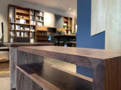 Regal 60 Sina 906 203 Amerikanischer Nussbaum Farblos Lackiert Inklusive Tablett