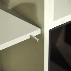 Regal Alea Lack Kiesel Grau Weiß Und Eiche Nero Schwarz Inklusive Einteilung