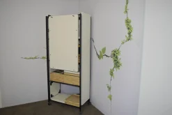 Regal Bene Pixel Rack M Rahmen Schwarz Platten Weiß Melamin