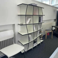 Regal Cosy Material Weiß MDF Schwarz