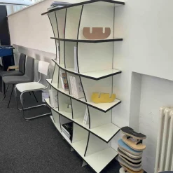 Regal Cosy Material Weiß MDF Schwarz