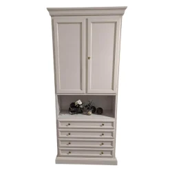 Regal Element 8377 Holz Weiß Antik Poliert