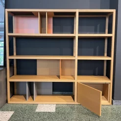 Regal Kai Eiche Kai Light Lackiert In Blau Und Rotbraun