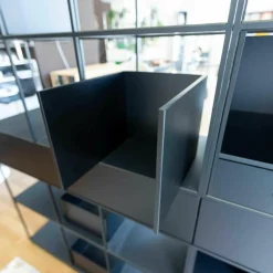 Regal Metall Fenix Schwarz mit Schüben