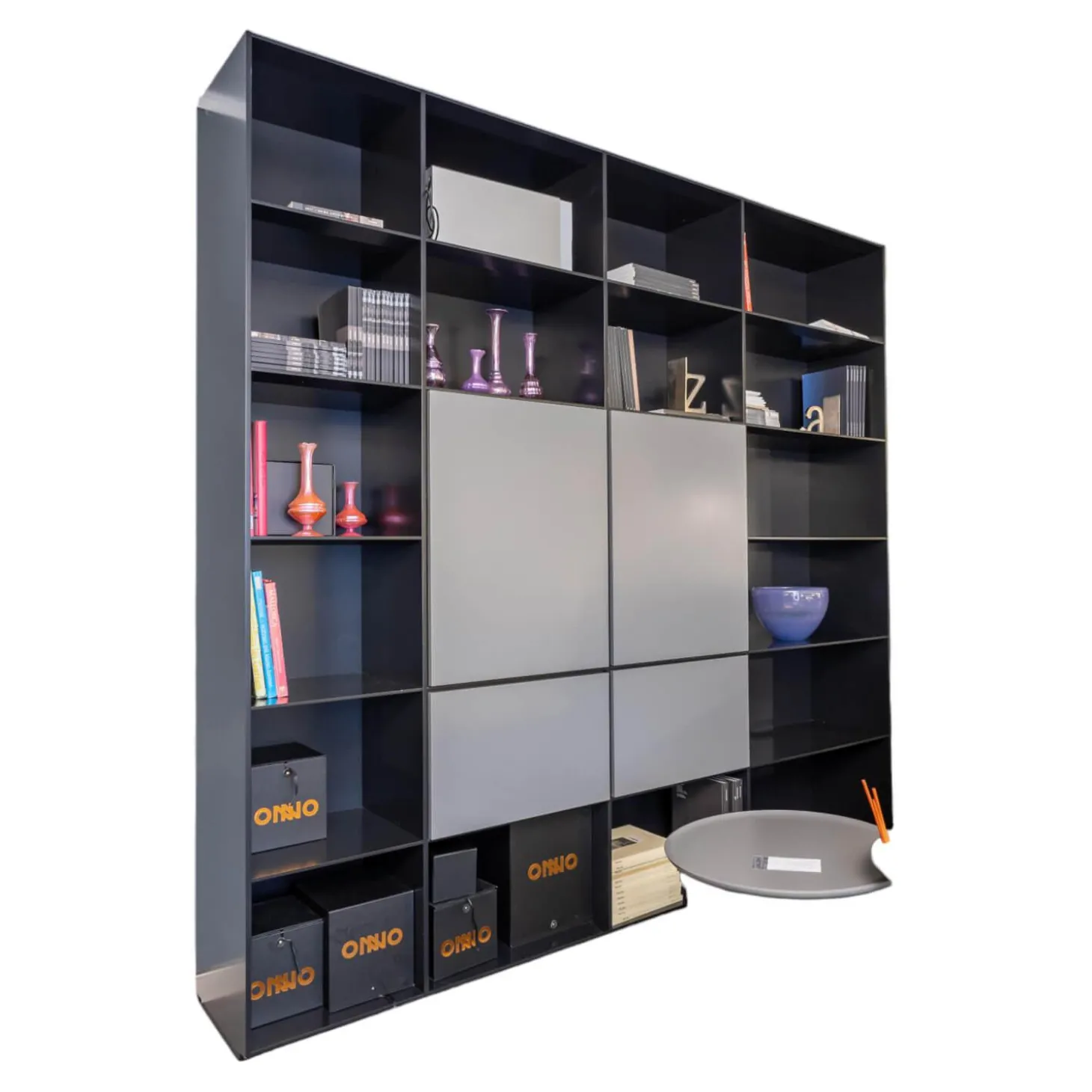 Regal Nex Pur Box Stehend Lack Matt Schwarz Und Lack Matt Grau