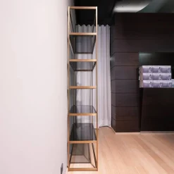 Regal Omega Gebürstetes Messing Finish Inklusive Glasplatten