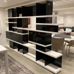 Regal Raumteiler Charlotte Schwarz Weiß