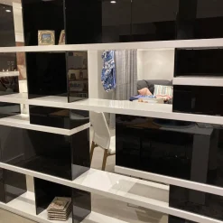 Regal Raumteiler Charlotte Schwarz Weiß