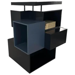 Regal Stack Holz Verschiedene Blautöne