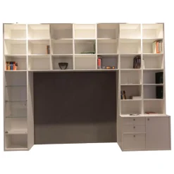 Regal Studimo Lackiert Matt M03 Schneeweiß mit Überbau