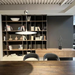 Regalkombination Mit Lowboard Aus Bergfichte Gebürstet Steingrau