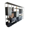 Regalsystem BC 06 RooM68 Eiche Schwarz Gebeizt Und Aluminium Eloxiert C33 Bronze