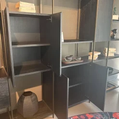 Regalsystem BC 06 RooM68 Eiche Schwarz Gebeizt Und Aluminium Eloxiert C33 Bronze