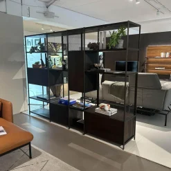 Regalsystem BC 06 RooM68 Eiche Geräuchert Anthrazit Geölt Und Aluminium Bronze Eloxiert