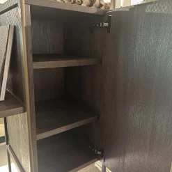 Regalsystem BC 06 RooM68 Eiche Geräuchert Anthrazit Geölt Und Aluminium Bronze Eloxiert