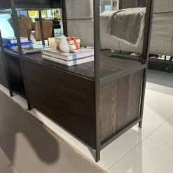 Regalsystem BC 06 RooM68 Eiche Geräuchert Anthrazit Geölt Und Aluminium Bronze Eloxiert