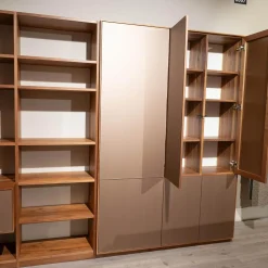 Regalwand PU 30 Puro Style Astnuss Massiv Natur Geölt